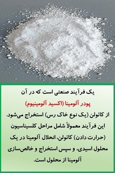 تولید پودر آلومینا از کائولن